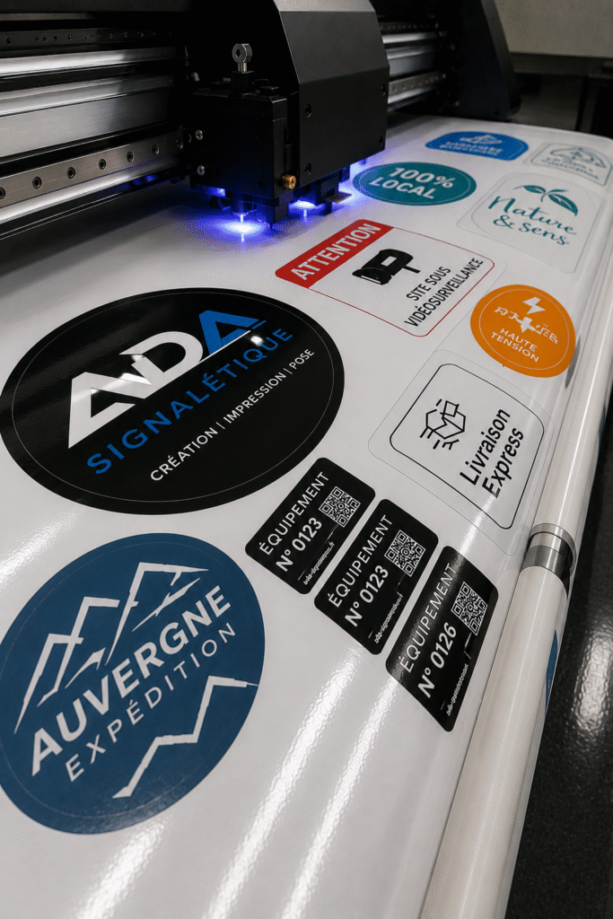 Fabrication d’adhésifs sur mesure et stickers personnalisés à Clermont-Ferrand