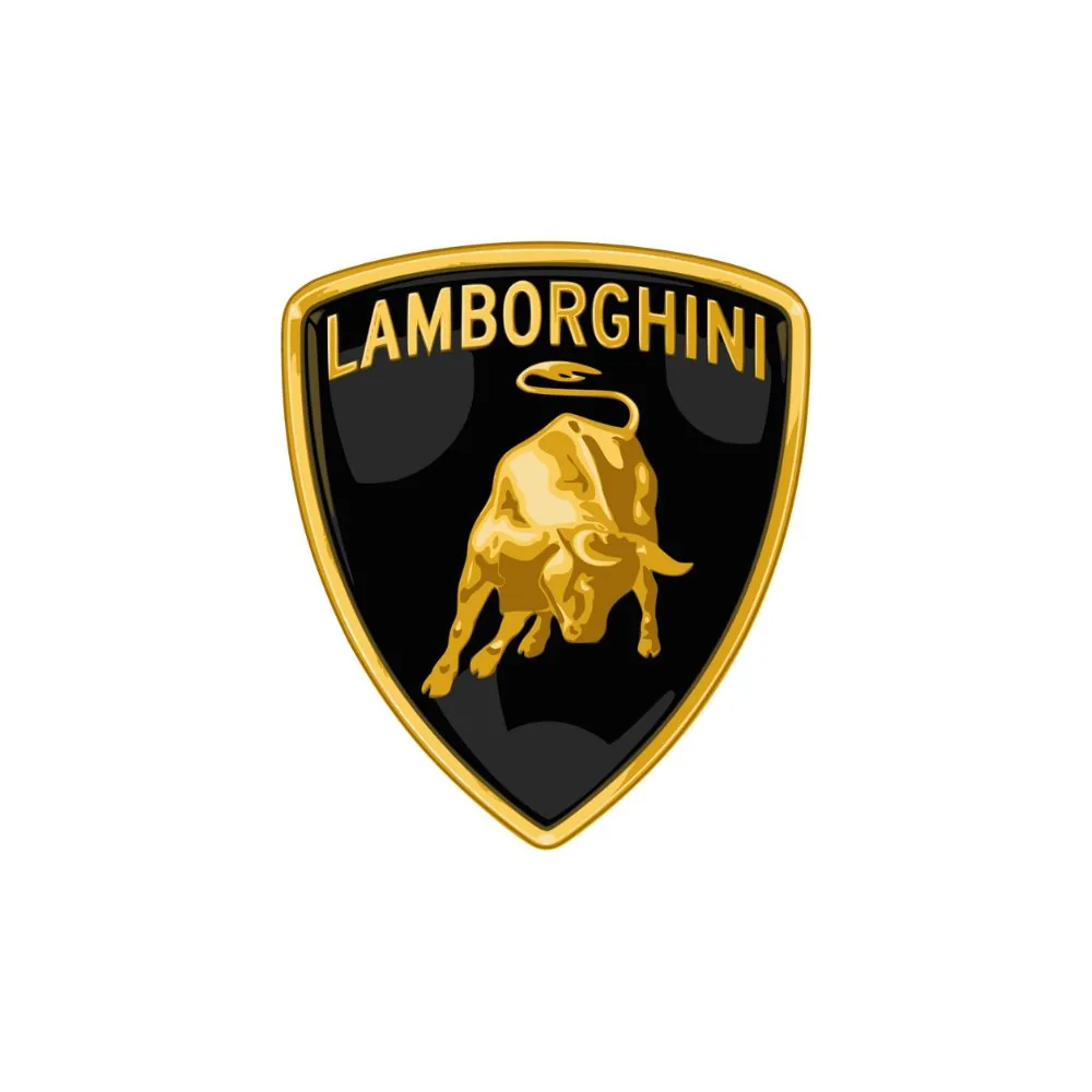 Logo Lamborghini et pose de film PPF automobile réalisés par ADA Signalétique à Clermont-Ferrand