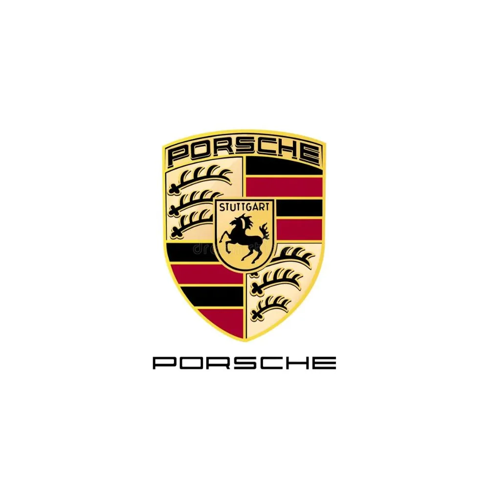 Logo Porsche utilisé pour illustrer les prestations de covering et PPF automobile à Clermont-Ferrand