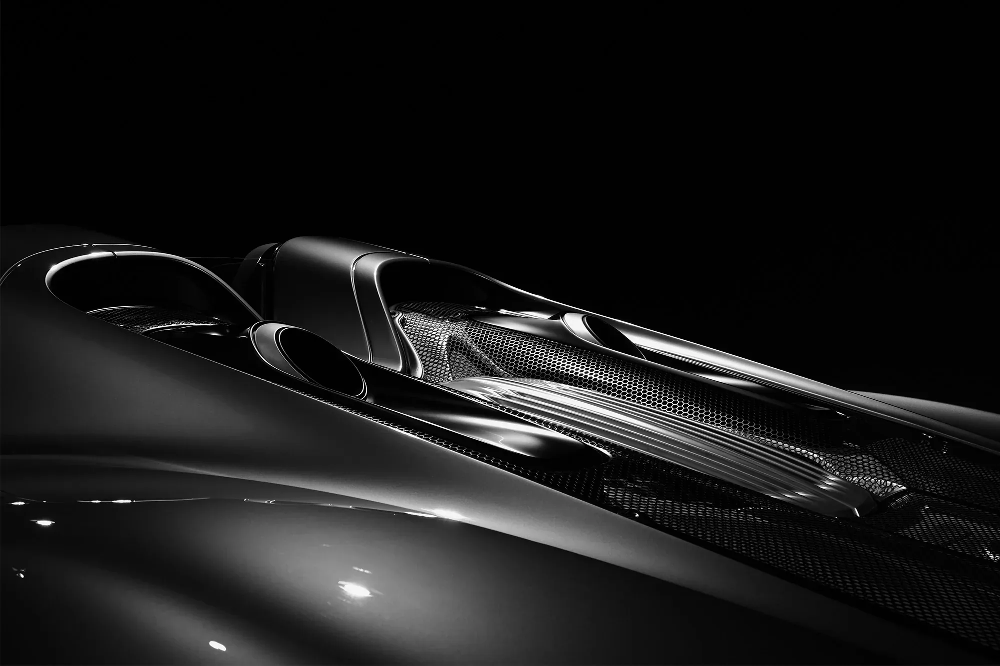 Détail de finition d’une carrosserie sportive Porsche