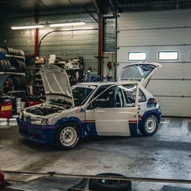 Peugeot 106 Rallye en préparation dans notre atelier